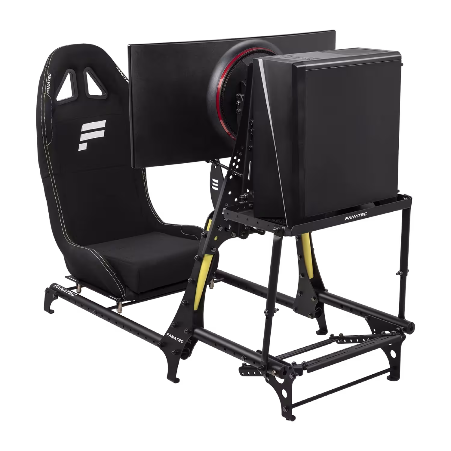 Fanatec CSL Cockpit Shelf in the manufacturer's application image